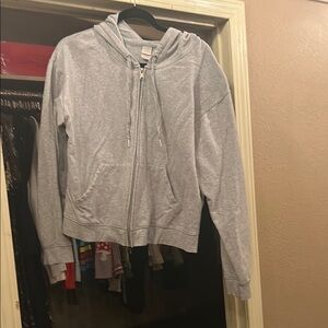 Auden Gray Zip-Up Hoodie Jacket